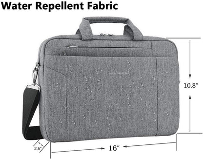 Große 15,6 Zoll Laptop Umhängetasche Wasserabweisend Canvas