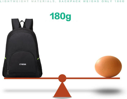 Faltbarer Rucksack 25L Leicht Tragbar Atmungsaktiv für Outdoor Reisen