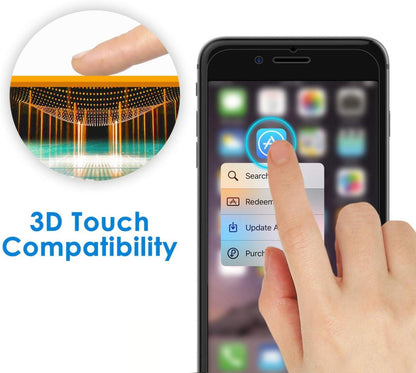 Sichtschutz Blickschutzfolie iPhone SE 3/2 8 7 9H Glas 2 Stück