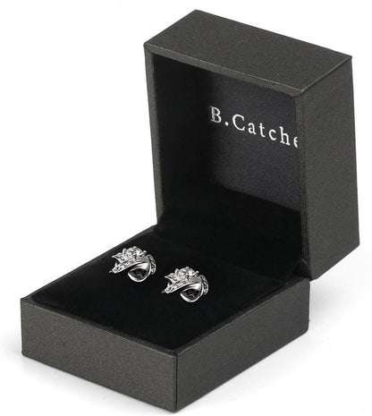 Ohrringe Damen Ohrstecker 925 Sterling Silber Zirkonia Twist-Würfel