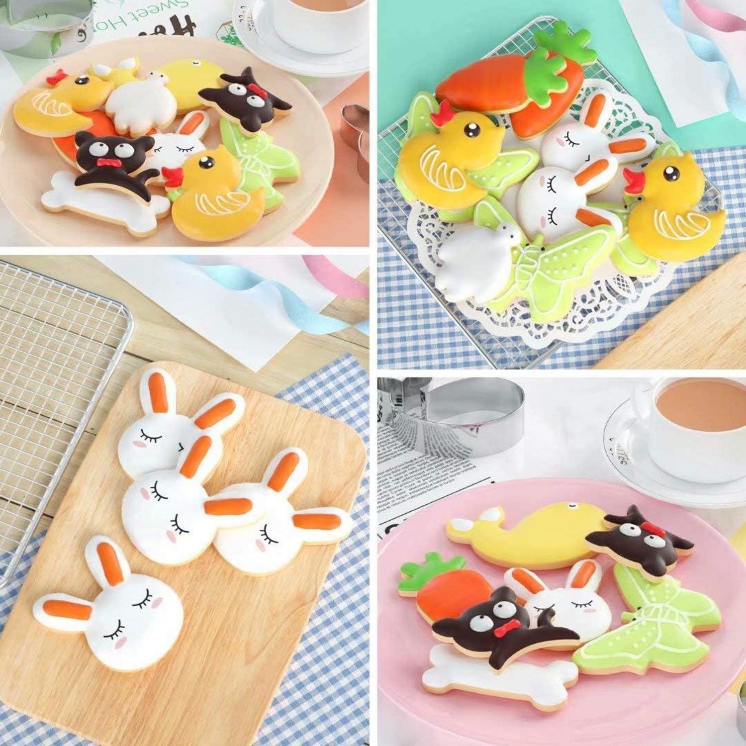 30tlg. Ausstechformen Set Edelstahl Plätzchen Backen Kinder