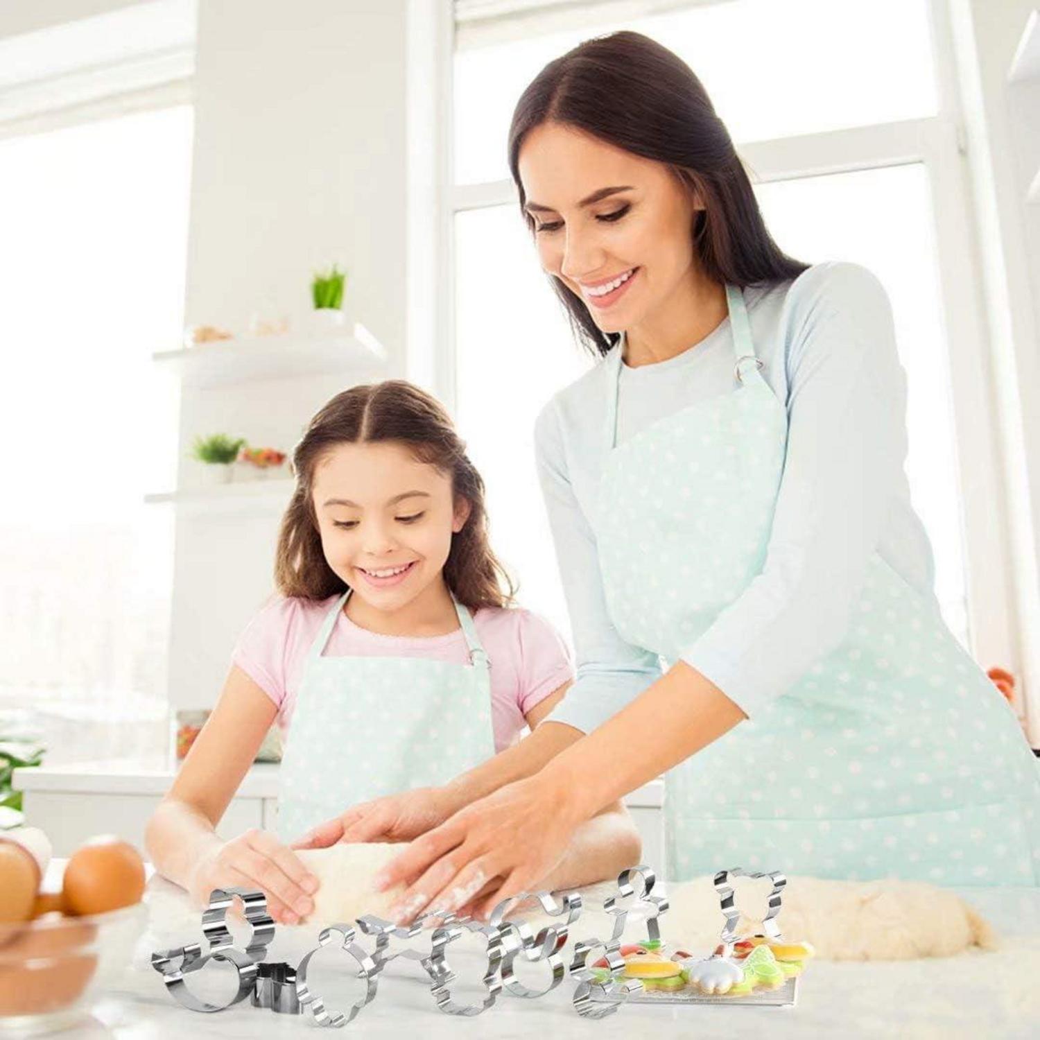 30er Set Ausstechformen Plätzchen backen Edelstahl für Keks Fondant