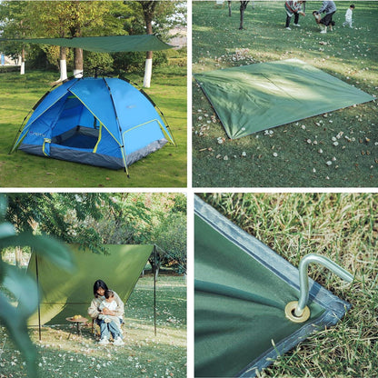 Azarxis Wasserdichtes Zeltplane Tarp Hängematte Camping Sandstrand