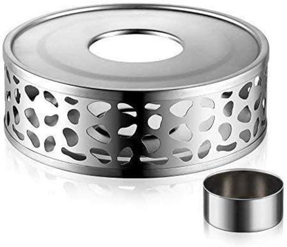 Edelstahl Stövchen Teewärmer mit Teelichthalter - SilberTyp1