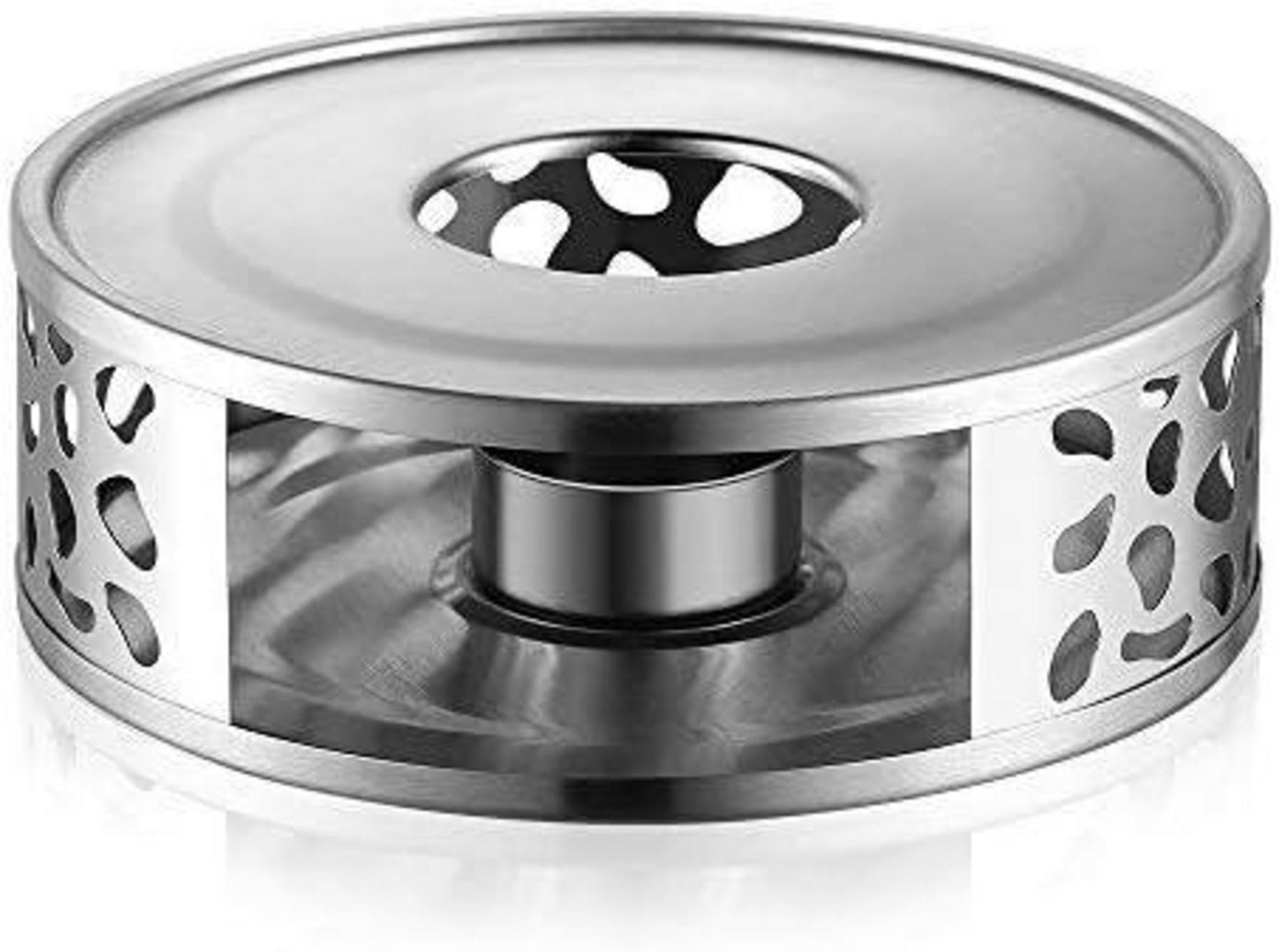 Edelstahl Stövchen Teewärmer Kaffeewärmer Teelichthalter Teelicht Silber