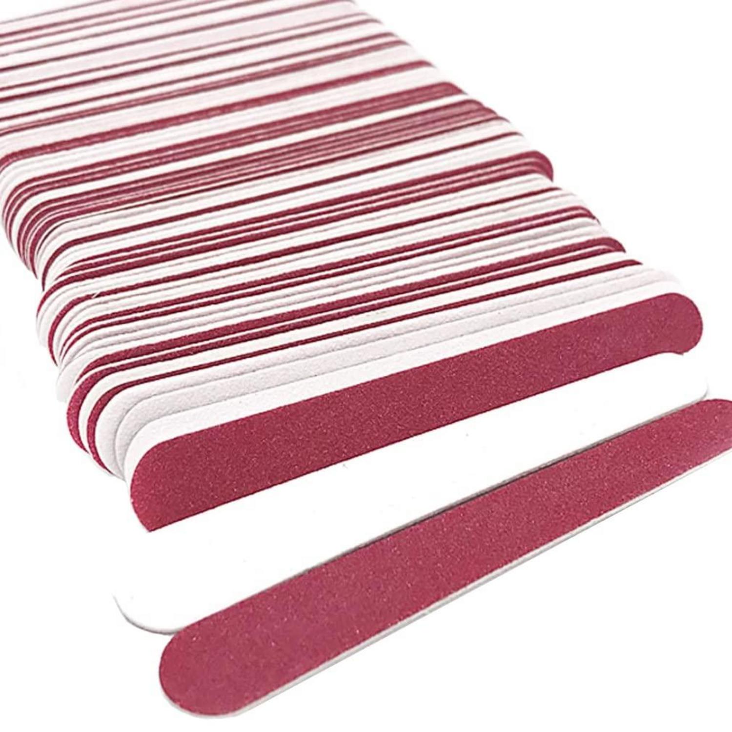 50er Pack Einweg-Nagelfeilen für Naturnägel Acrylnägel