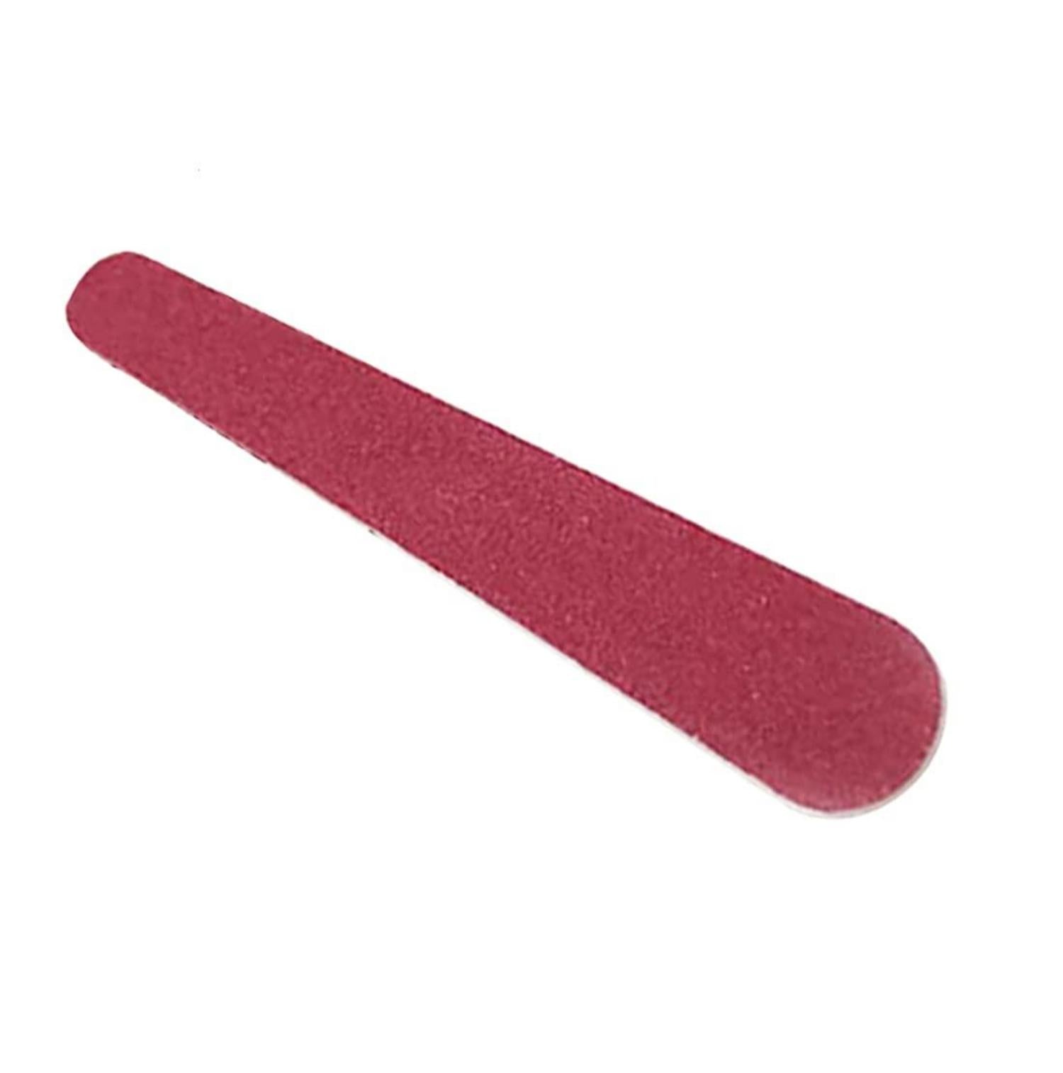 50 Einweg-Nagelfeilen doppelseitiges Design Schleifpapier Rot