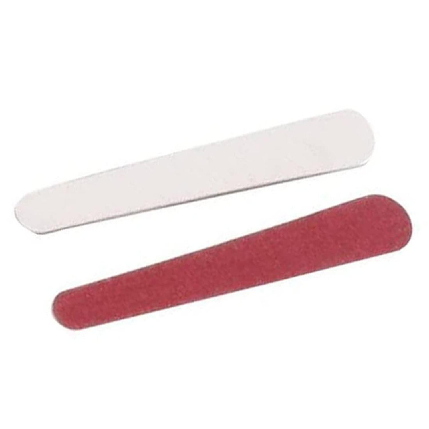 50er Pack Einweg-Nagelfeilen doppelseitig Holzschleifpapier 7,5cm Rot
