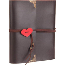 Scrapbook Fotoalbum Leder Retro DIY Vintage Schwarze Seiten