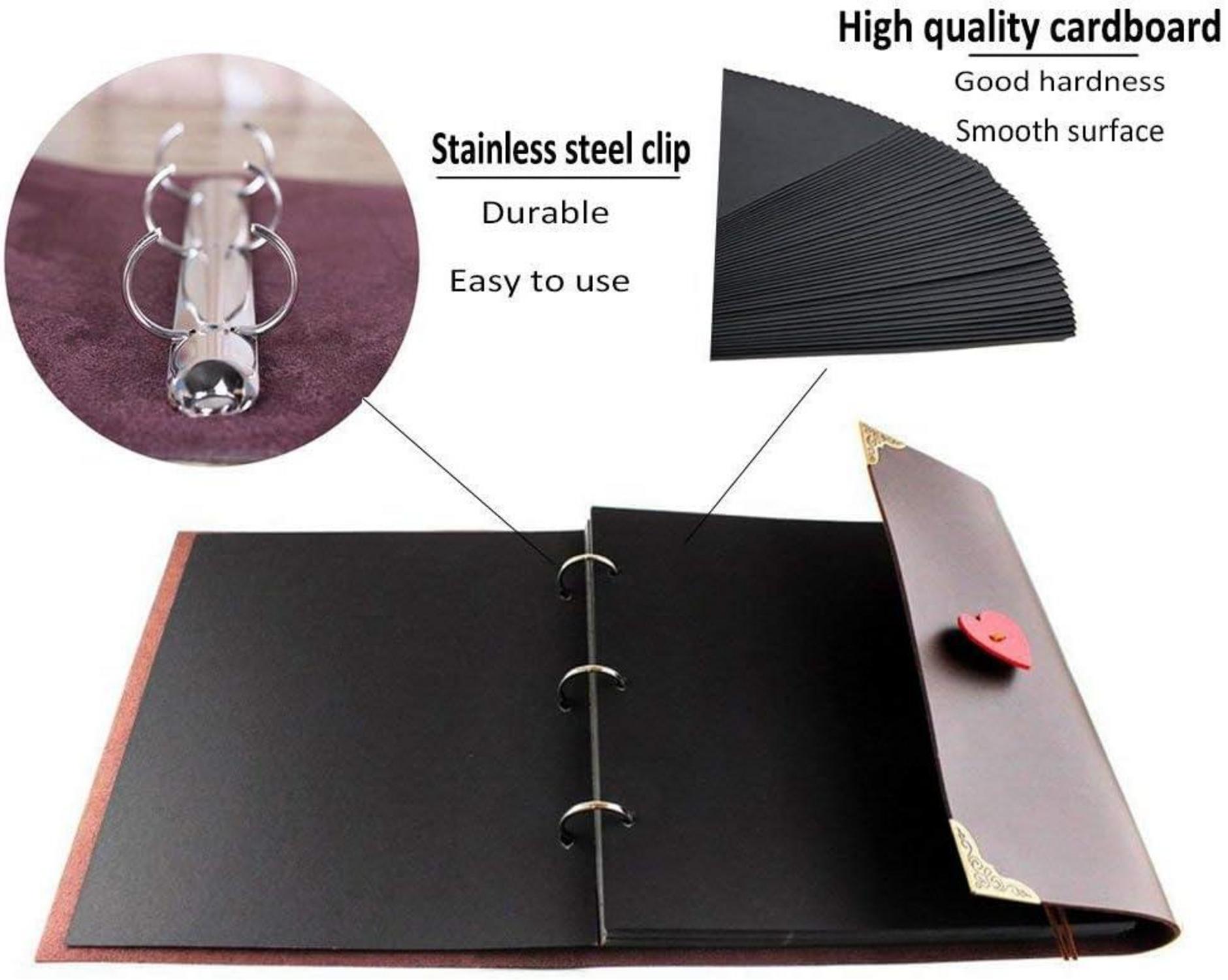 Scrapbook Album Leder Fotoalbum Retro DIY Vintage für Hochzeit Muttertag Geschenk