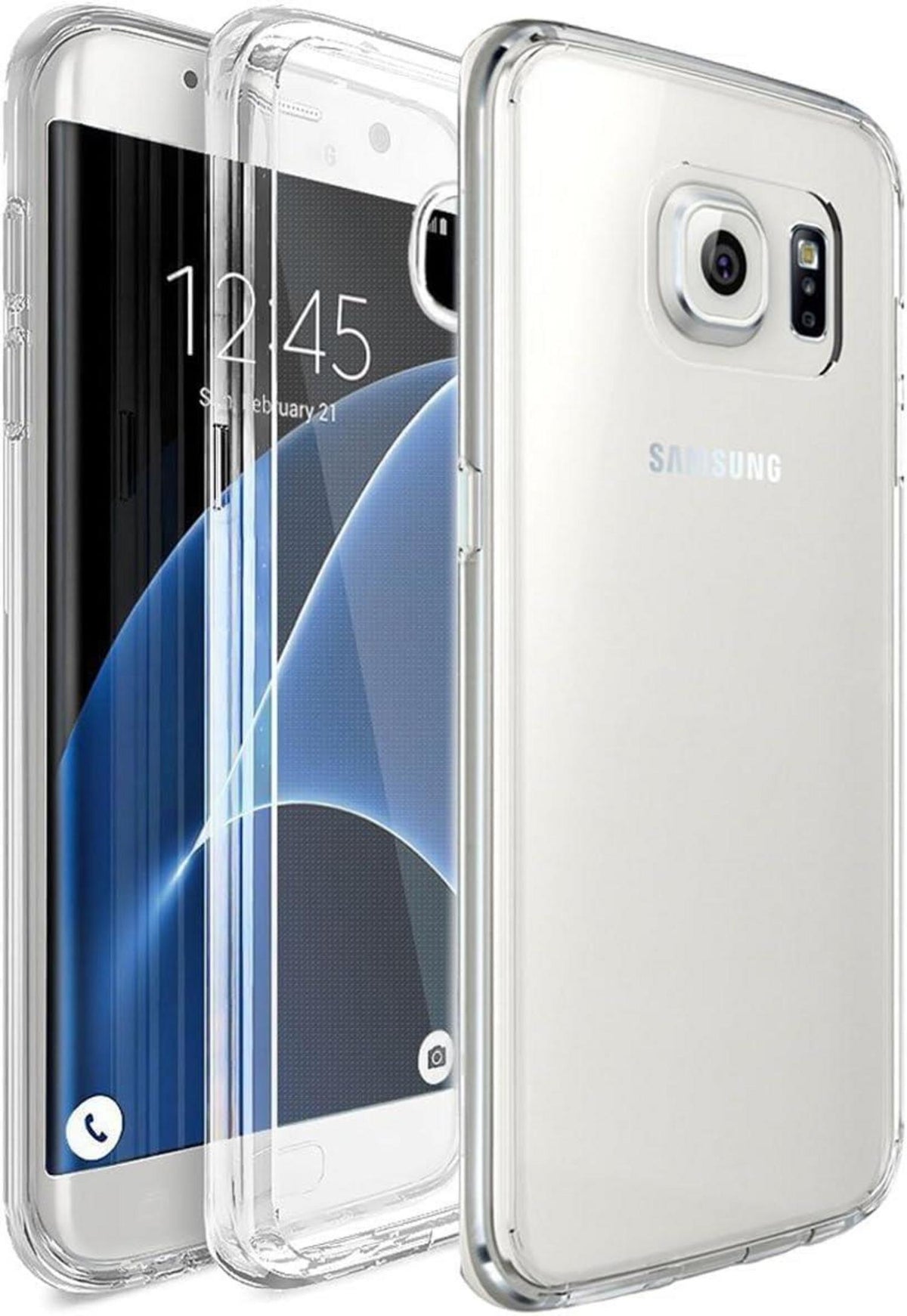 Transparentes Hülle aus Silikon für Samsung Galaxy S7 Edge