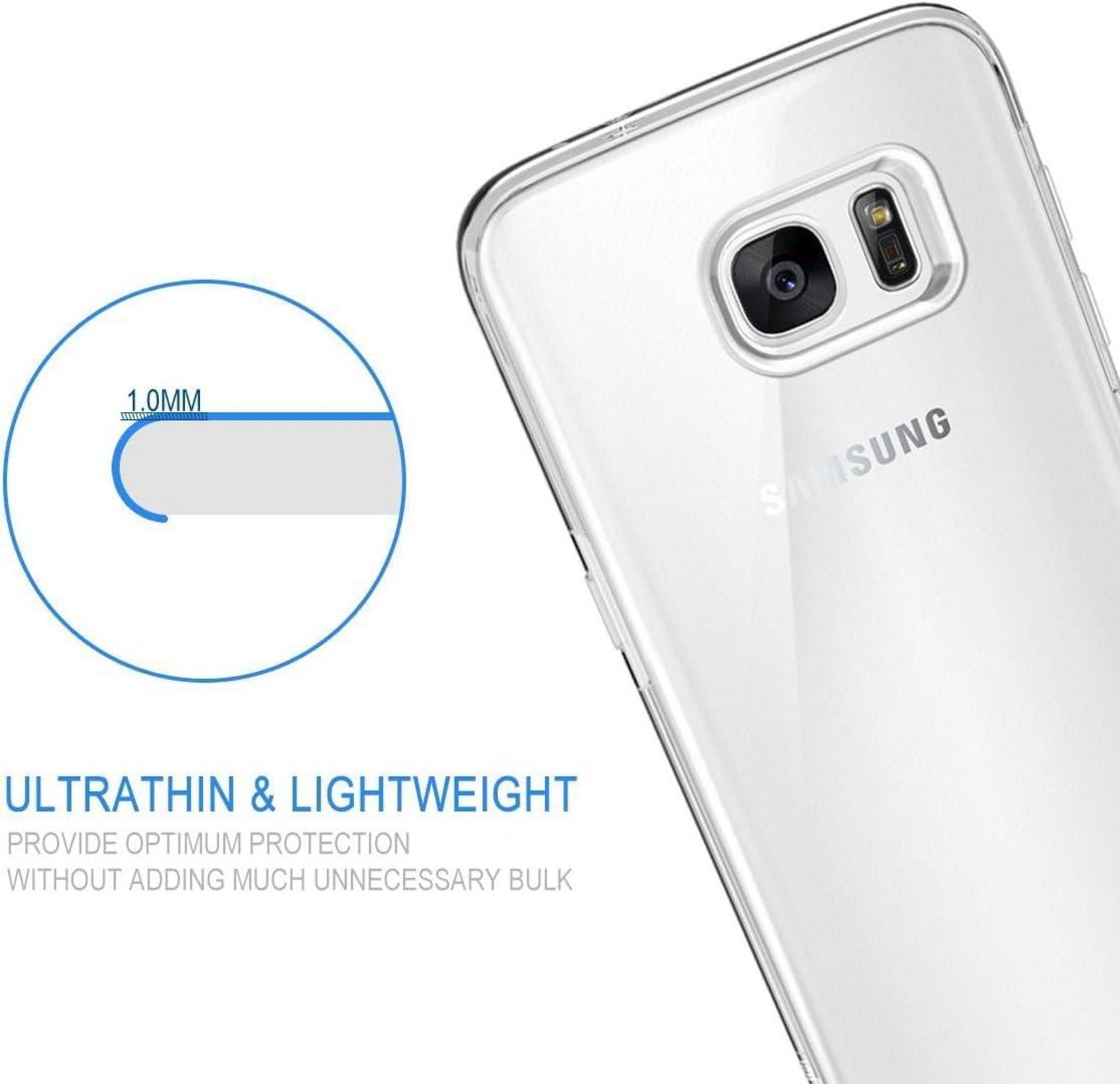 NEW'C Samsung Galaxy S7 Edge Hülle Ultra Transparent Silikon TPU Case