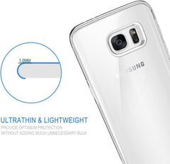 NEW'C Samsung Galaxy S7 Edge Hülle Ultra Transparent Silikon TPU Case