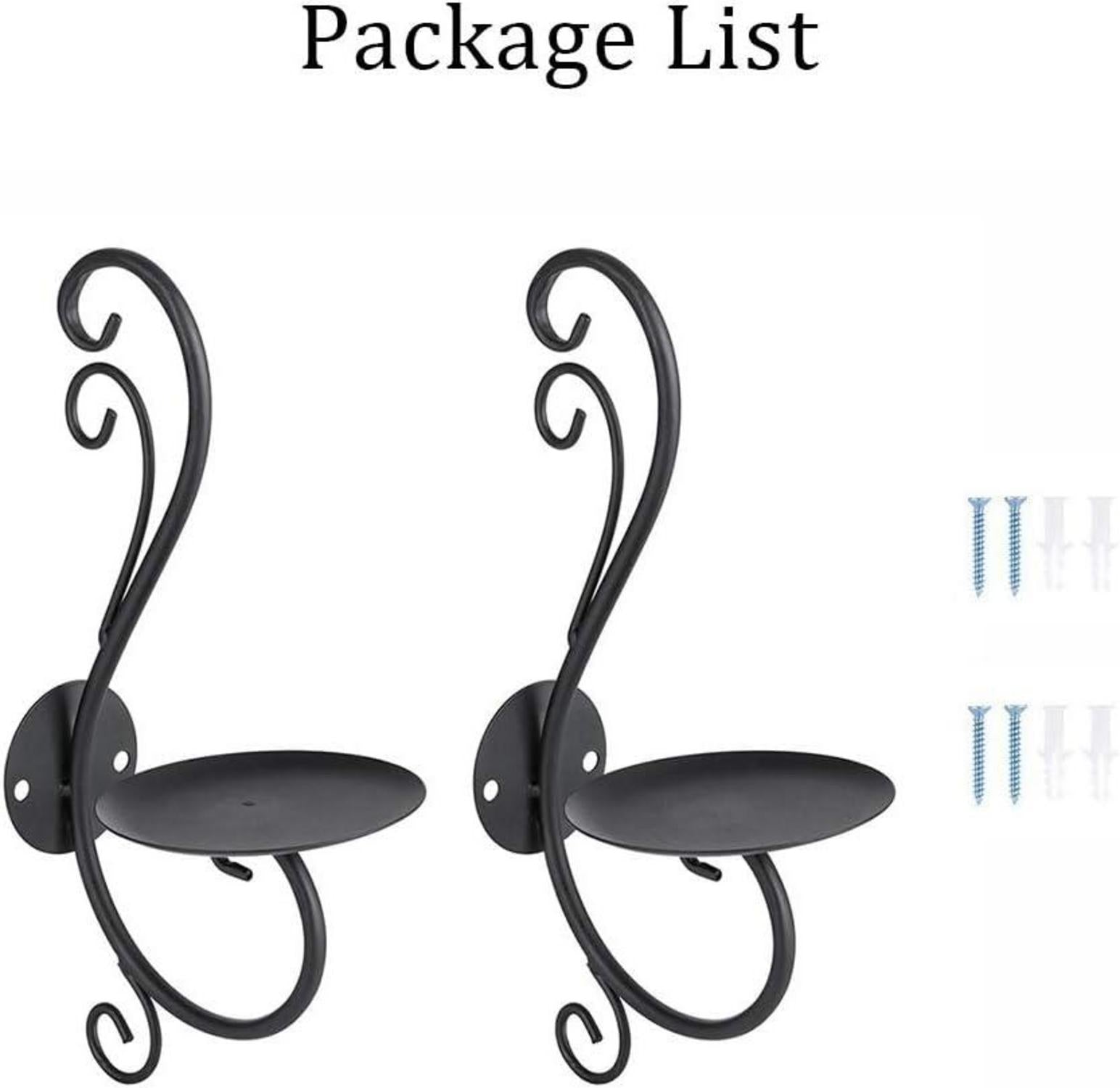 Kerzenhalter Wand Schwarz Metall Teelichthalter Kreative Deko