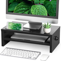 Monitorständer Bildschirmerhöhung Holz Laptop Ständer HUACAM 425 mm