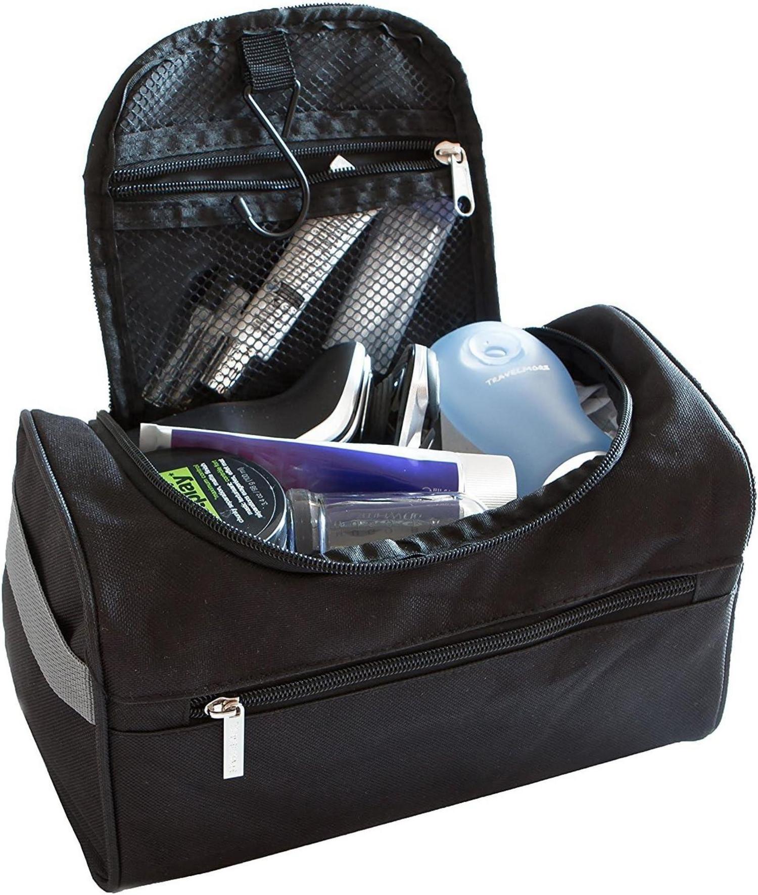 Kulturbeutel Reise Kulturtasche Aufhängen Kosmetiktasche Schwarz