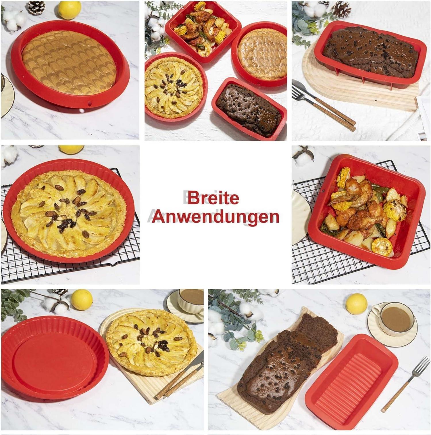 Backform Set Silikon Hitzebeständig Backform Kuchenform