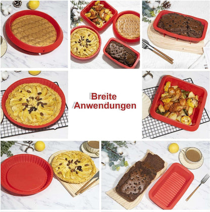 Backform Set Silikon Hitzebeständig Backform Kuchenform