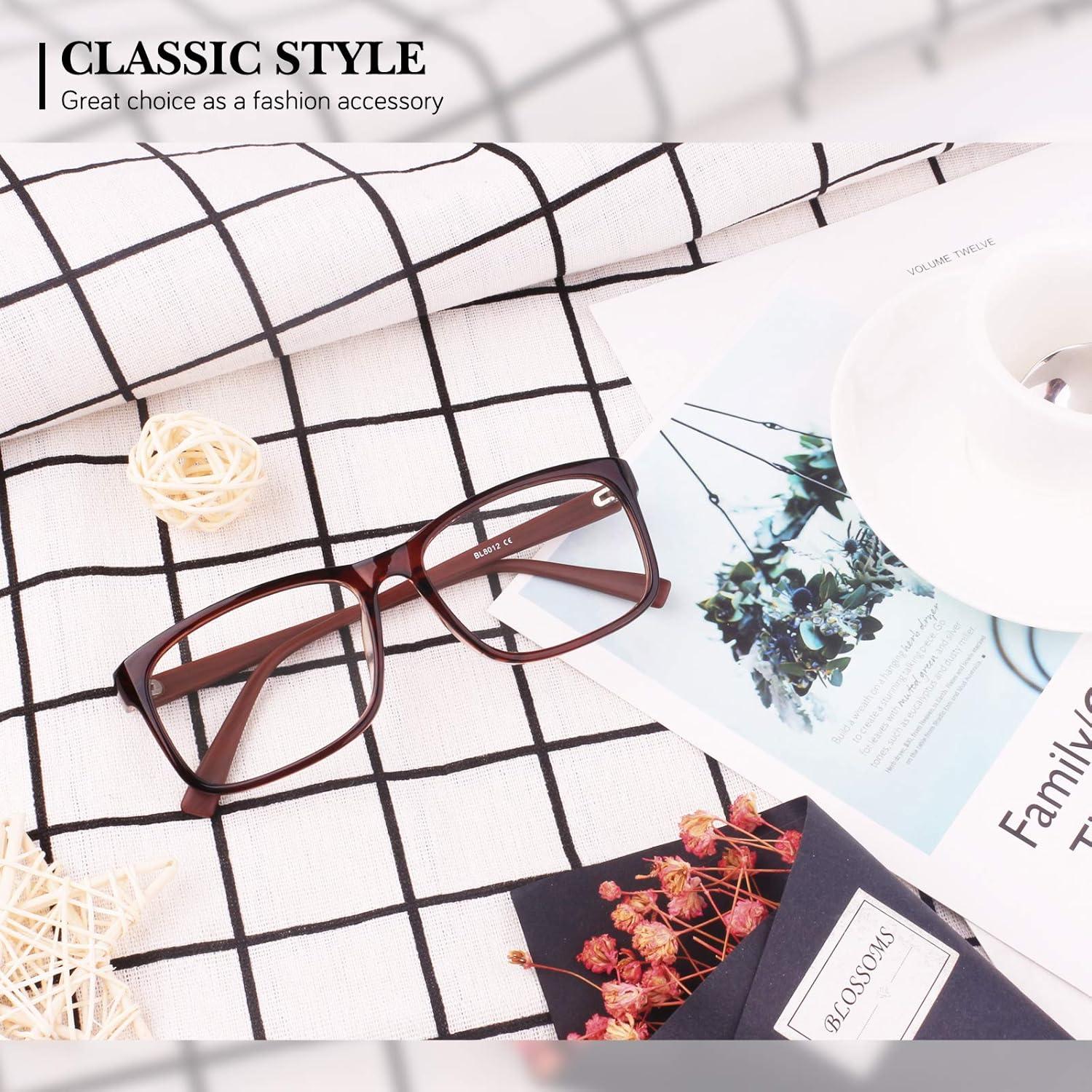 UV400 Nerdbrille Unisex Inkl. Tasche und Reinigungstuch