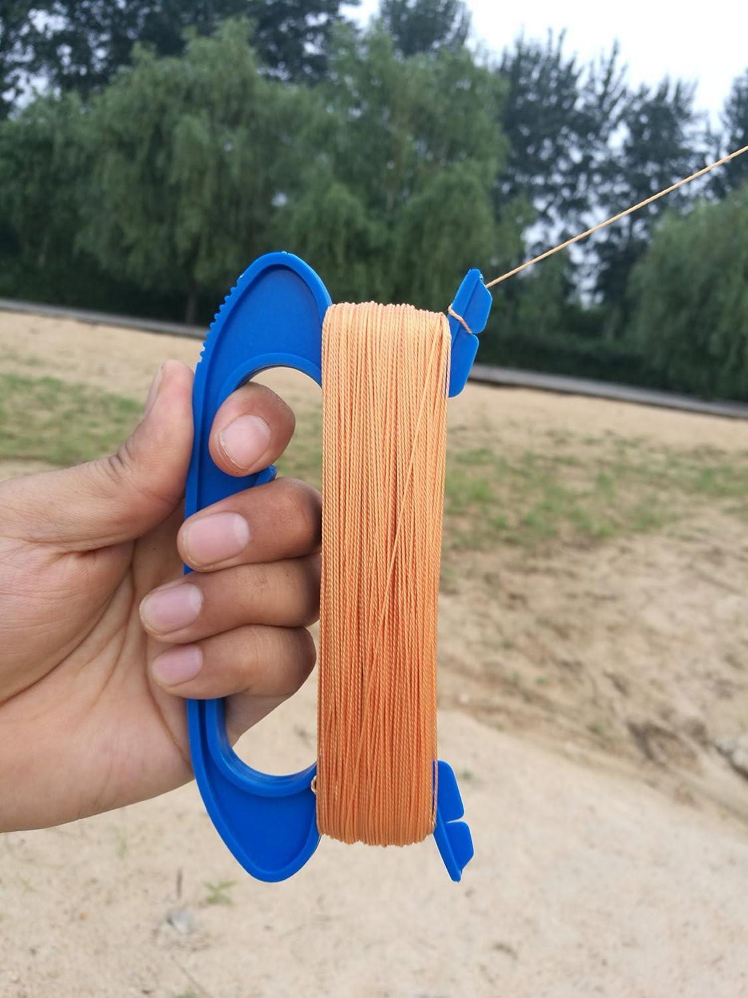 Drachenschnur mit Kite-Griffen,100m Durable Leine Stecker bereit 3-teilig