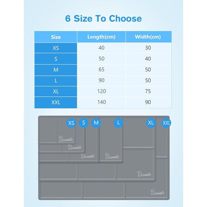Kühlmatte Hund 90x50cm Kühl Hundedecke kühlmatte katze