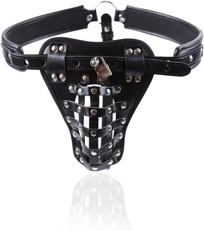 Herren Penis Käfig Leder String Bondage Set SM fetisch BDSM-Spielzeug