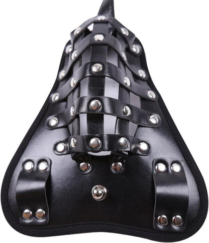 Herren Keuschheitsgürtel Peniskäfig Leder Bondage Set BDSM SM Sexspielzeug