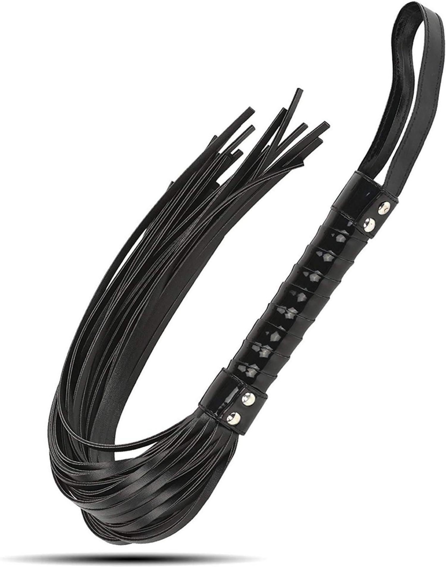 Erotik Flogger Peitsche für SM Rollenspiel 44cm Wildleder