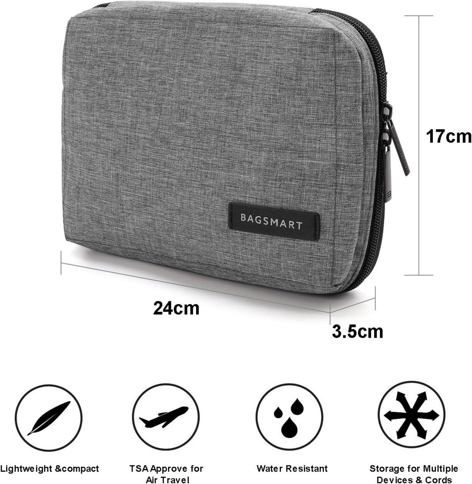 bagsmart Cable Organizer for Electronics USB Memory Cards