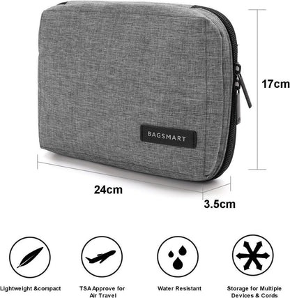 bagsmart Cable Organizer for Electronics USB Memory Cards