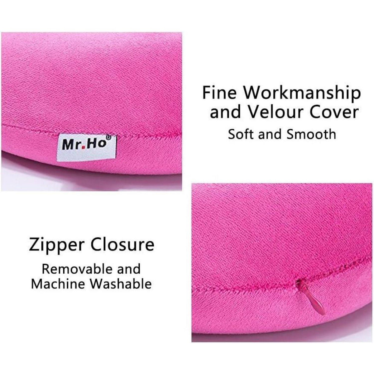 Reisekissen Memory Foam Nackenkissen Rosa
