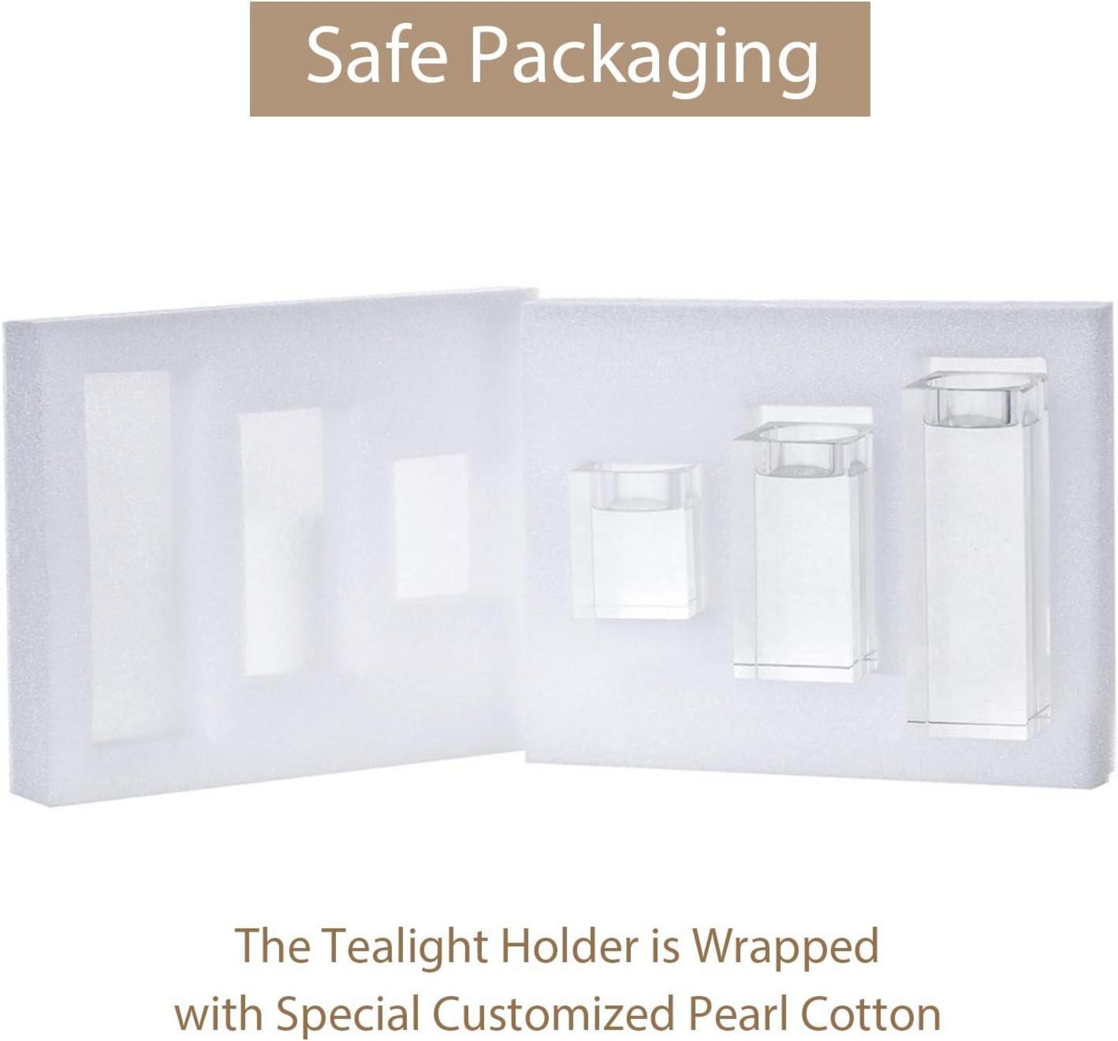 Hochwertige Kristall Glas Kerzenständer Set Hochzeit Abendessen Deko