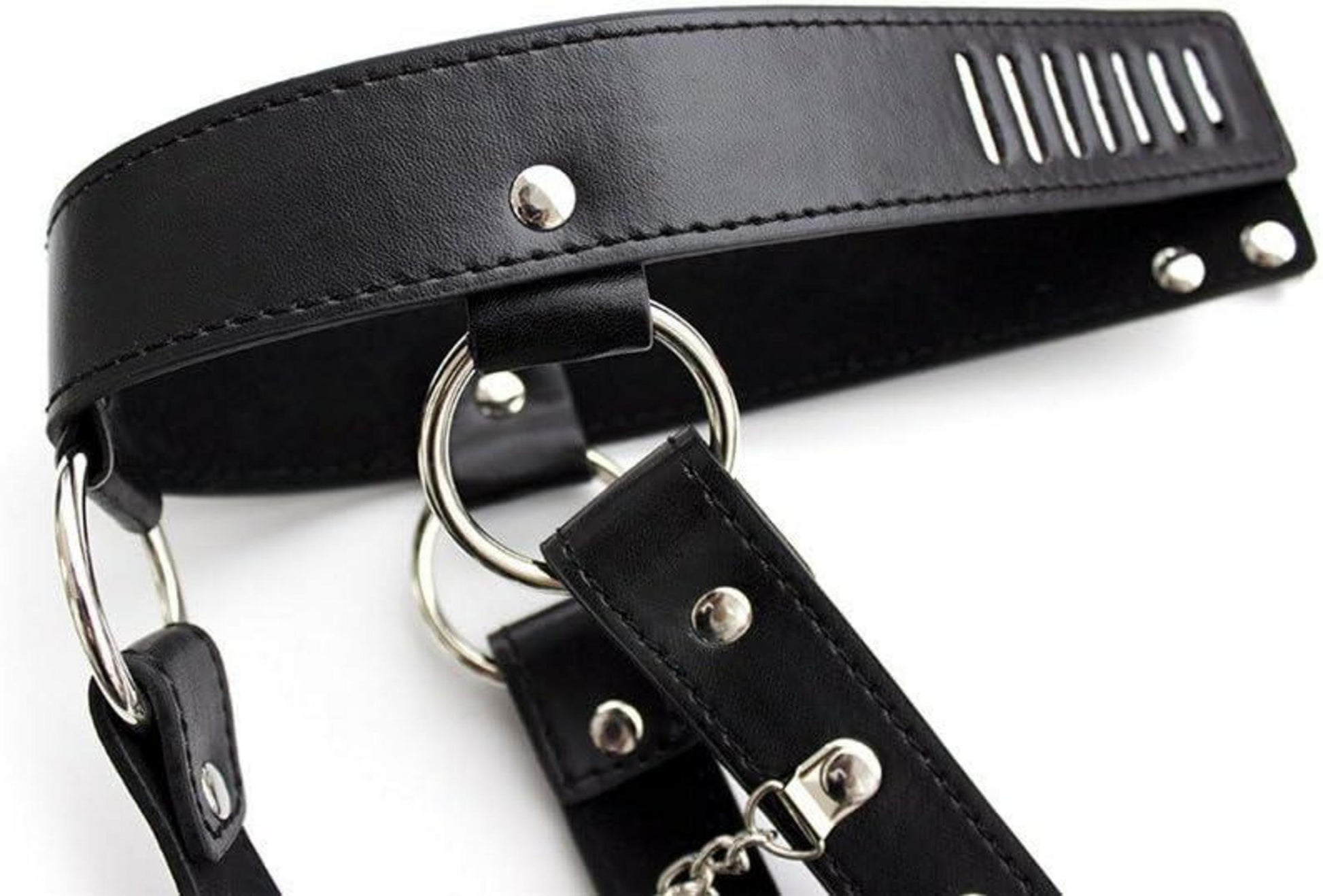 Harnais Fesselset mit Kette für SM Fetisch Spiele