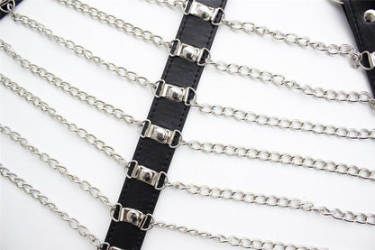 Sexy Harness Körperharness mit Ketten für SM Fetisch Bondage