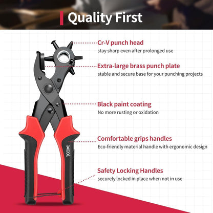 Lochzange für Leder Gürtel Hebelübersetzung Ermüdungsfreies