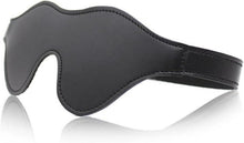 Bondage Augenbinde Klettband Leder Fetisch SM Spielzeug
