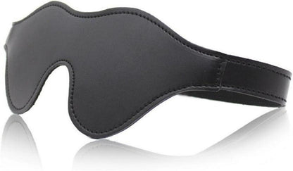 Bondage Augenbinde Klettband Leder Fetisch SM Spielzeug