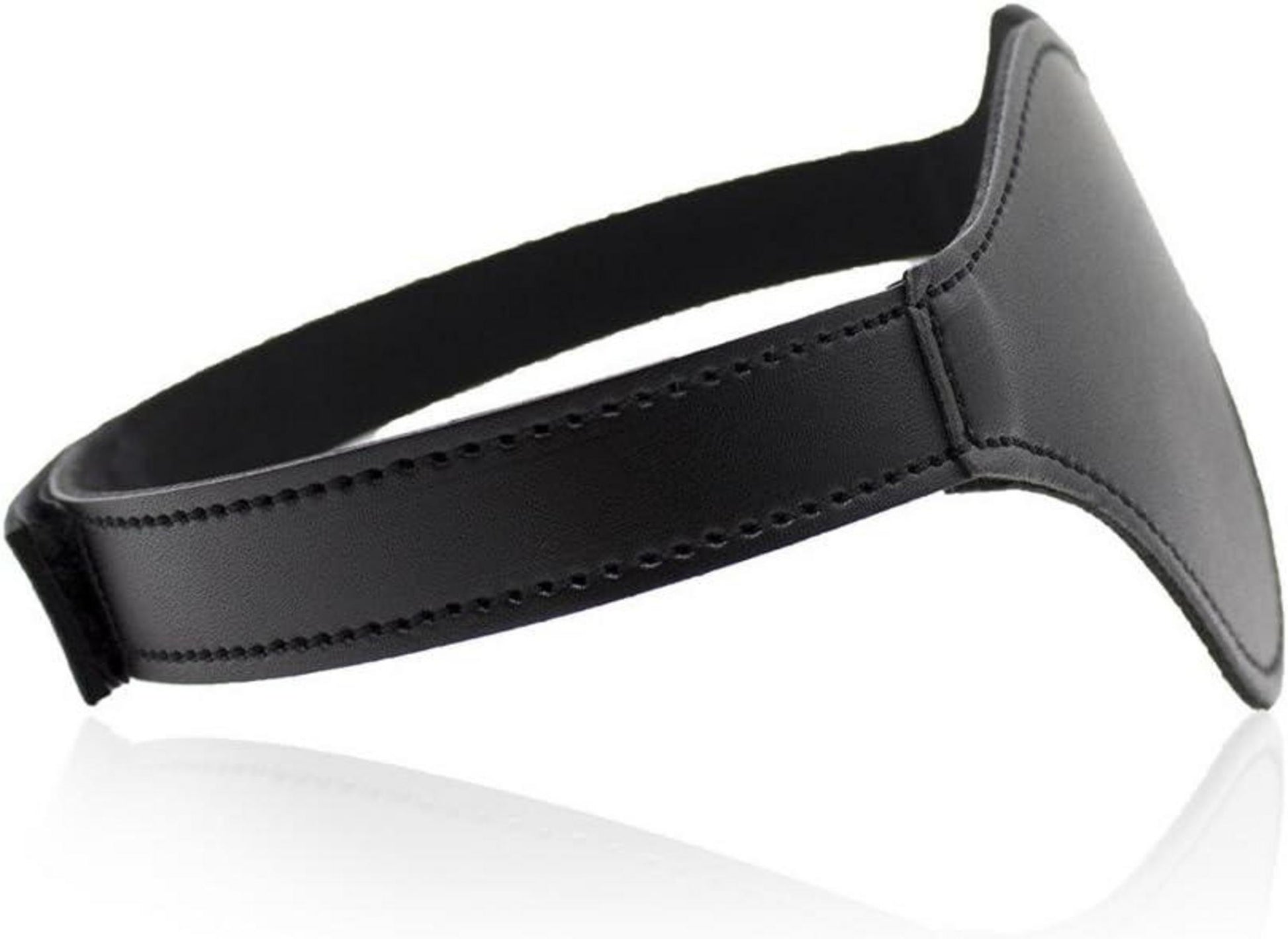 Bondage Augenbinde Klettband Leder Fetisch SM Spielzeug