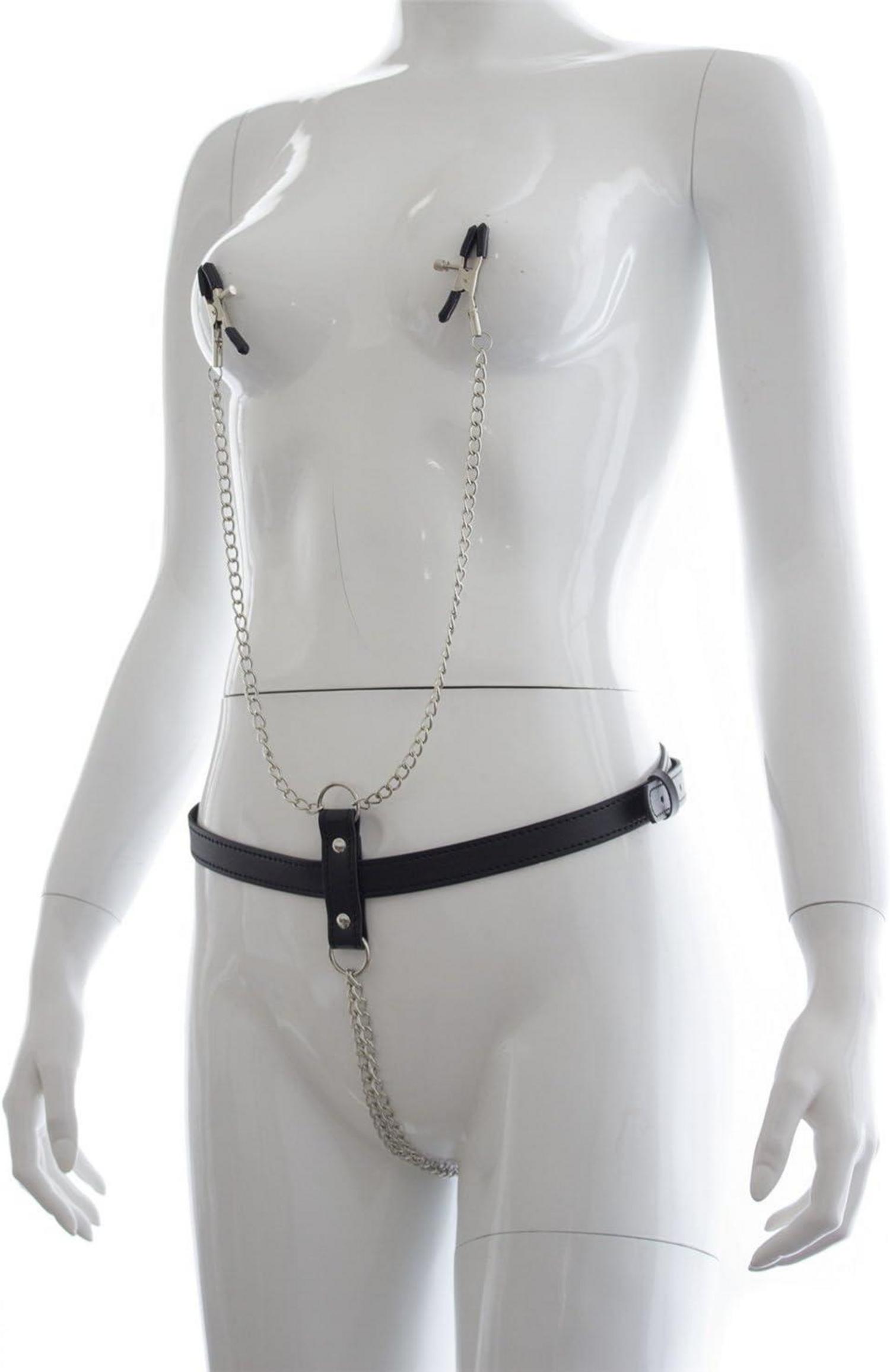 Boowhol Bondageset mit Nippelklemmen für SM Spiele