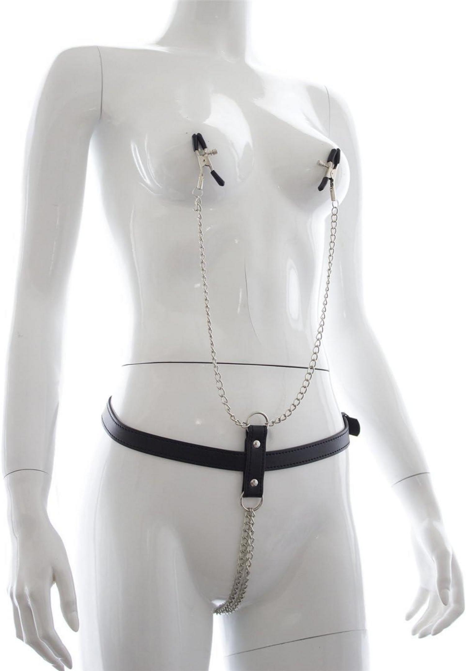 Boowhol Bondageset mit Nippelklemmen für SM Spiele