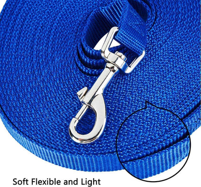 Schleppleine Hund Nylon Trainingsleine 10m Blau Hunde Leine