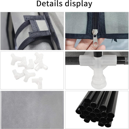 Schuhablage Schuhregal für 36 Paar Schuhe Grau 7 Schicht