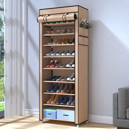 UDEAR 10-Schicht Schuhschrank für 27 Paar Schuhe Grau