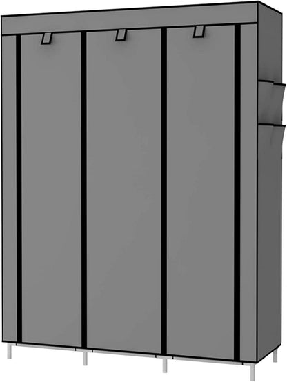 UDEAR Kleiderschrank Stoffschrank Faltschrank Grau Closet Organizer