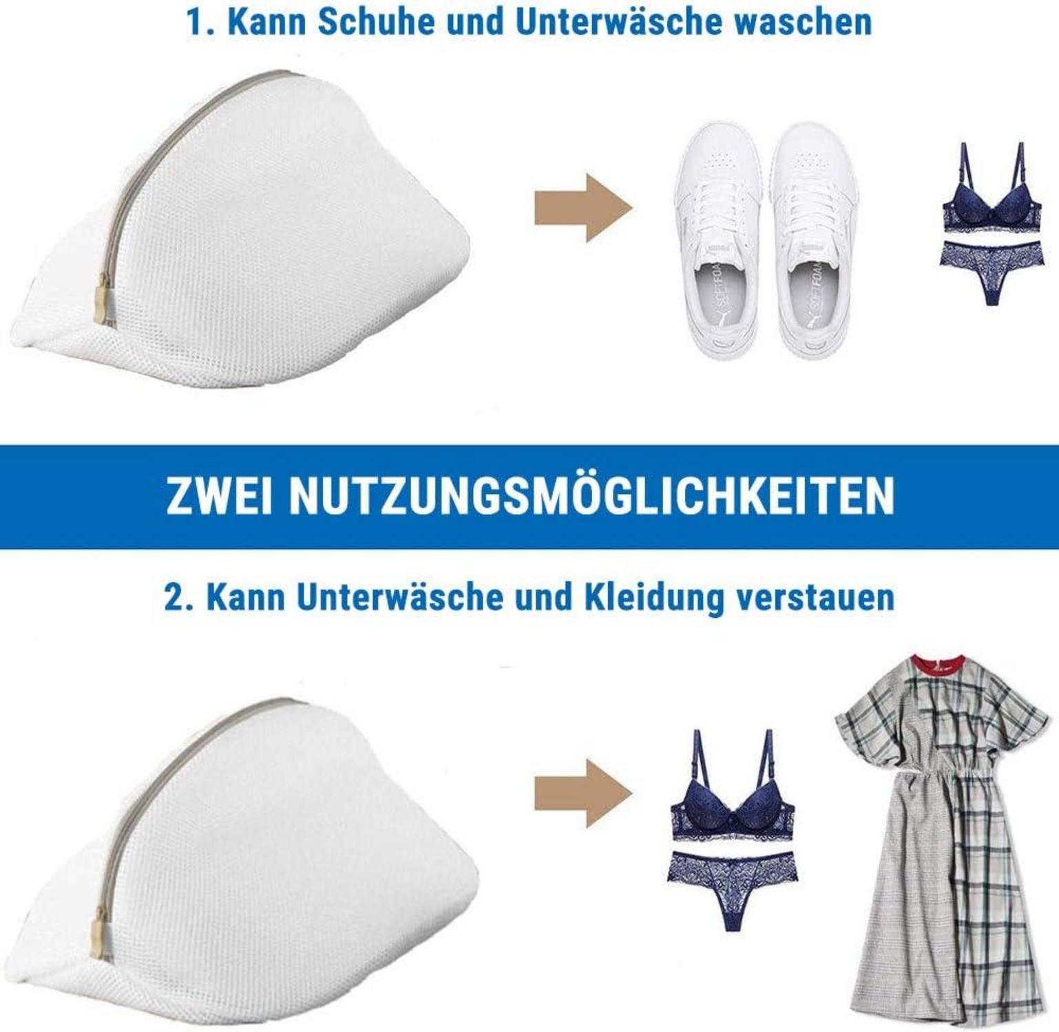 Wäschenetz Wäschesack Schuh Sneaker Schutz Aufbewahrung Reise 2er Pack