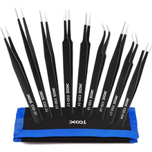 9-teiliges XOOL ESD Edelstahl Pinzetten Set für