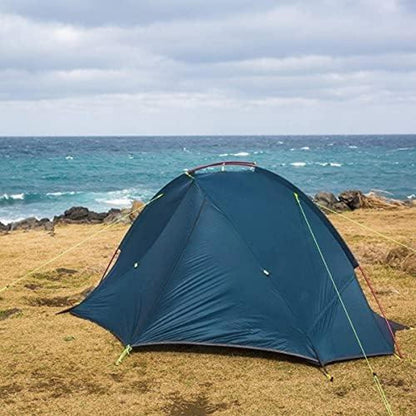 Ultraleichtes Zelt für 1/2 Personen Camping-Rucksack dunkelblau