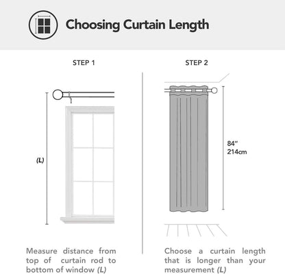 Thermovorhang Blickdicht Verdunkelungsvorhang Ösen Vorhang 214x132 cm
