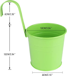 Blumentöpfe zum Aufhängen aus Metall, bunt, 10er Set, Garten