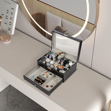 XL Uhrenbox 12 Uhren 2 Schichten PU-Leder